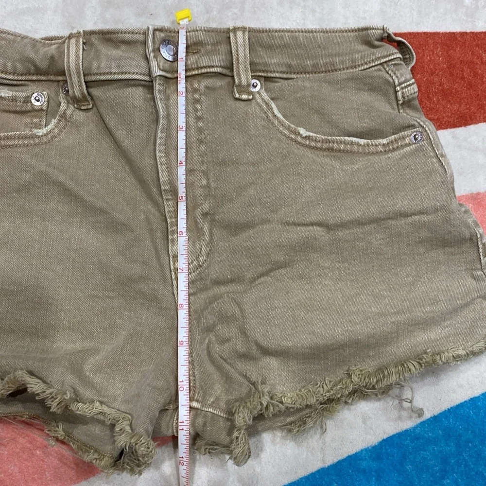 Gap Teen Denim Shorts tan sand color size 16
